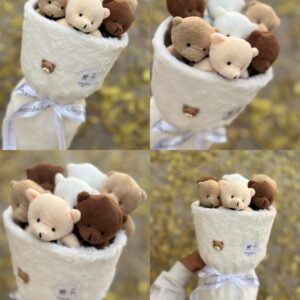 دسته گل رومیزی خرسی 196