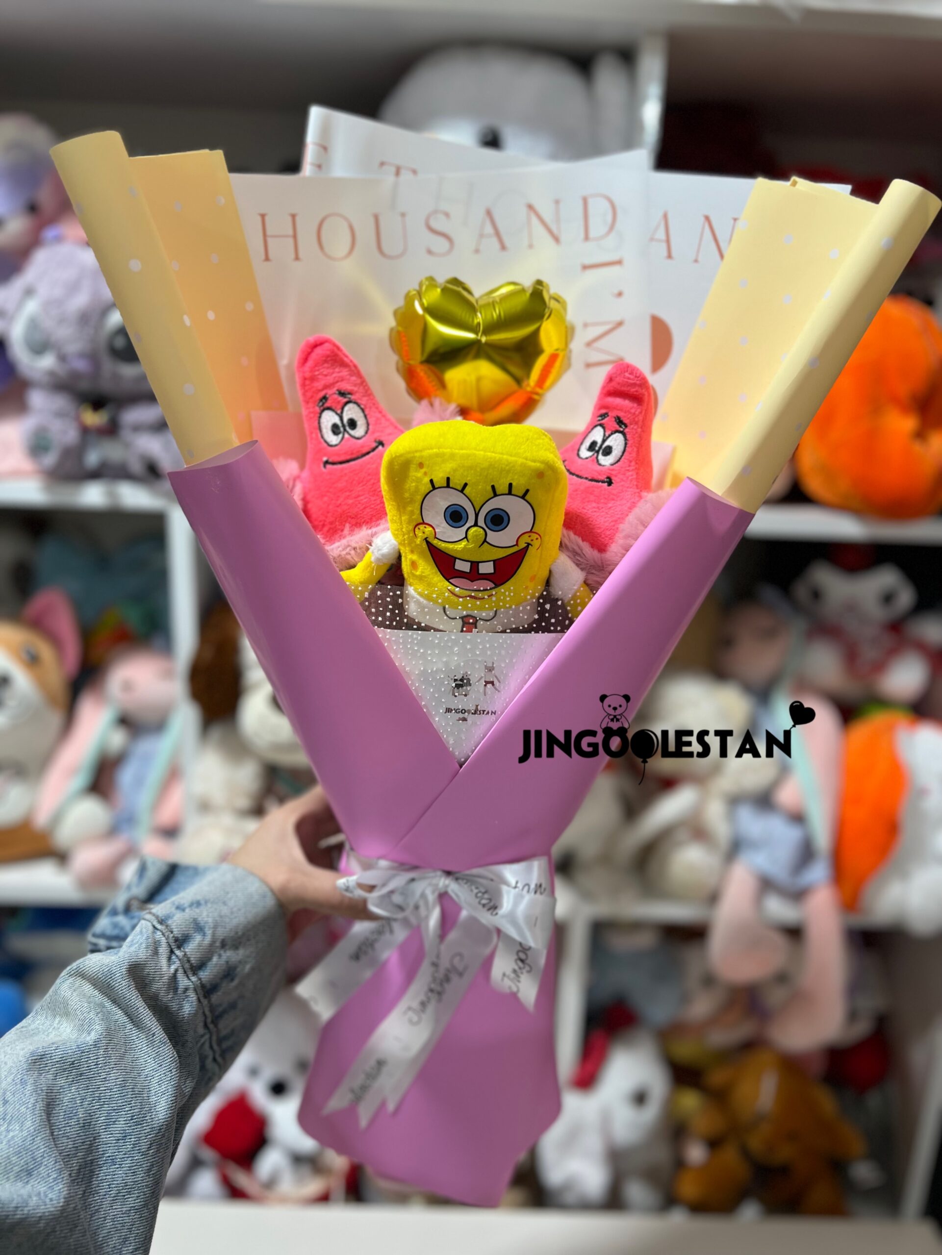 دسته گل پاتریک و باب M127 1 دسته گل پاتریک و باب M127